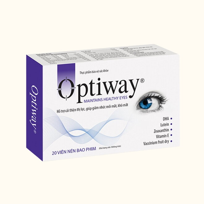Optiway – Viên uống bổ mắt cho người lớn hỗ trợ giảm mỏi và khô mắt